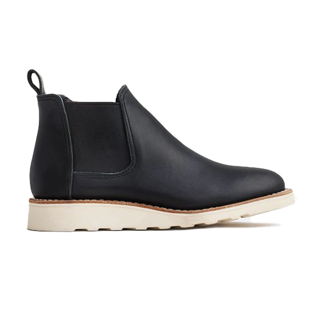 Chelsea Boots: Black Boundary Bliss. Six-Inch Freedom For Your Feet. Walk This Way.